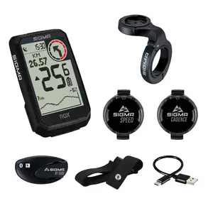 Sigma Sport ROX 4.0 Endurance Sensor Set GPS Fietscomputer Zwart