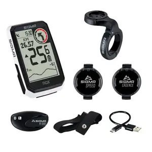 Sigma Sport ROX 4.0 Endurance Sensor Set GPS Fietscomputer Wit