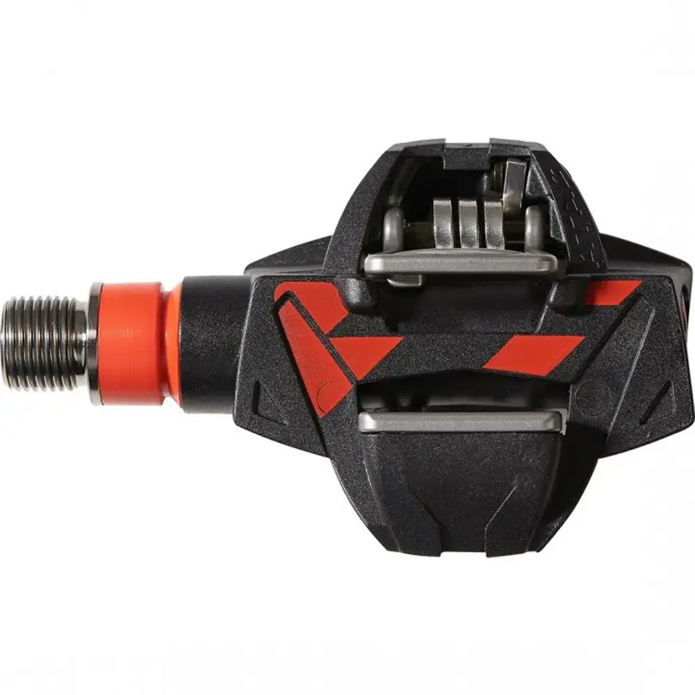 Time Atac XC12 Titan Carbon MTB Pedalen Zwart/Rood
