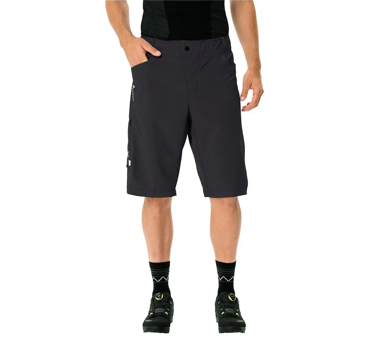 VAUDE Ledro MTB Fietsbroek Kort Zwart/Zwart Heren