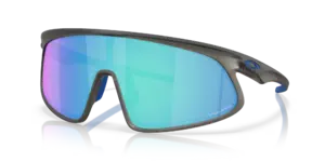 Oakley RSLV Sport Zonnebril Smoke Prizm Sapphire Lens Mat Grijs