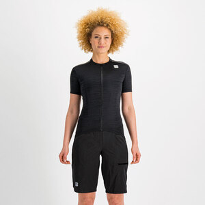 Sportful Giara Overshort Fietsbroek Kort Zwart Dames