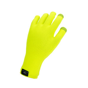 Sealskinz Anmer Waterproof All Weather Ultra Knitted Fietshandschoenen Neon