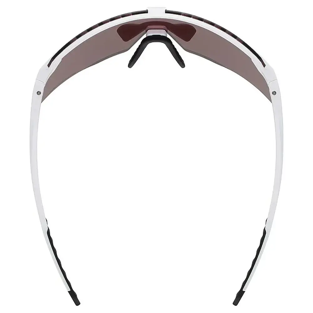 Uvex Pace Stage CV Sport Zonnebril Mat Wit met Mirror Green Lens