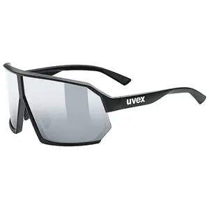 Uvex Sportstyle 237 Sport Zonnebril Mat Zwart met Mirror Silver Lens