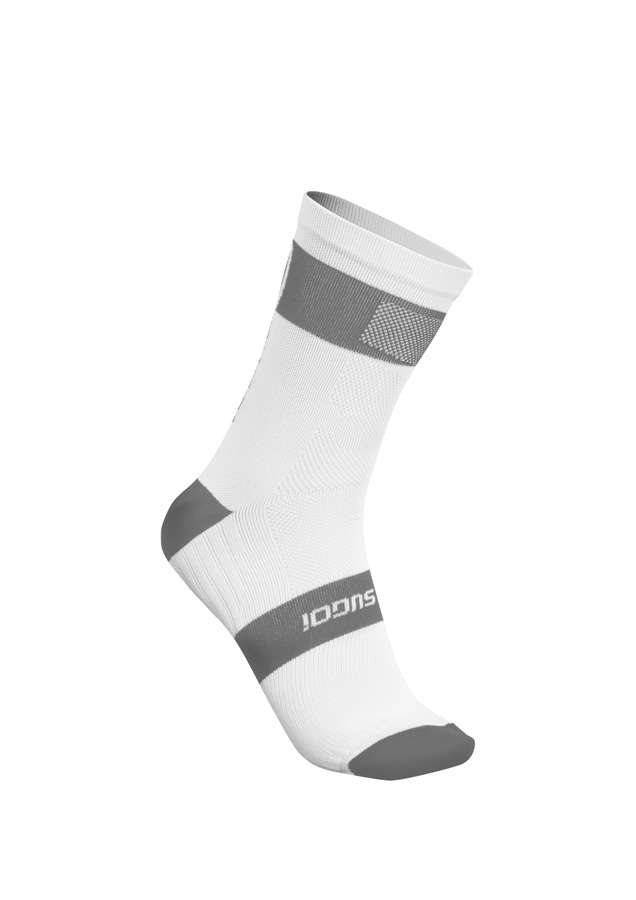 Sugoi RS Crew Fietssokken Wit/Grijs Unisex