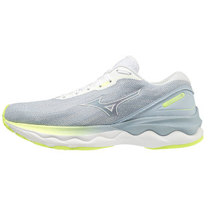 Mizuno Wave Skyrise 3 Hardloopschoenen Grijs/Wit/Blauw/Limegroen Dames