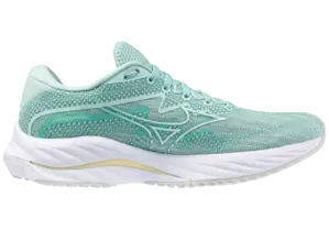 Mizuno Wave Rider 27 Hardloopschoenen Groen/Wit Dames