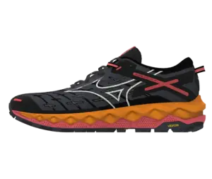 Mizuno Wave Mujin 10 Trail Hardloopschoenen Zwart/Wit/Rood Dames