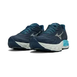 Mizuno Wave Sky 8 Hardloopschoenen Donkerblauw/Zilver/Blauw Heren