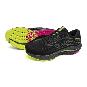 Mizuno Wave Inspire 20 Hardloopschoenen Zwart/Zilver/Groen Heren