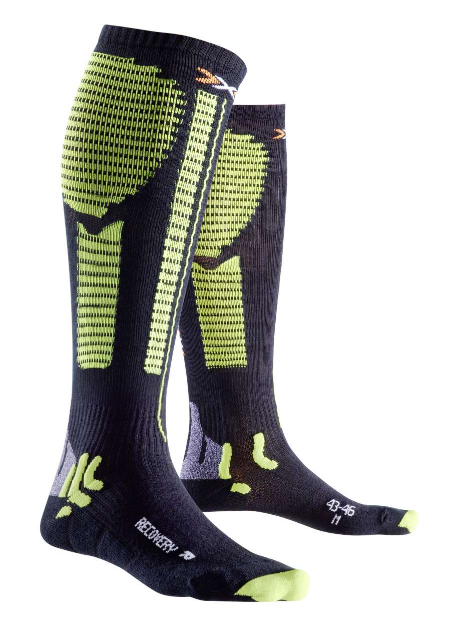 X-Bionic Precuperation Sokken Zwart/Groen Heren
