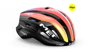 MET Trenta 3K Carbon MIPS UAE ADQ Race Fietshelm Zwart/Multi