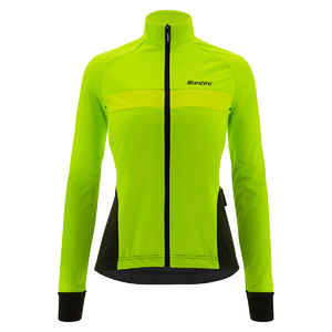 Santini Coral Bengal Fietsjack Fluo Groen/Zwart Dames