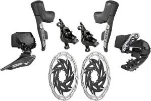 SRAM Red eTap AXS D1 HRD Upgrade Groepset 12 Speed Zwart