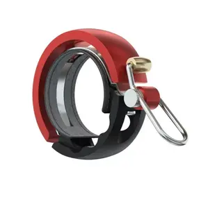 Knog Oi Luxe Large Fietsbel Zwart/Rood