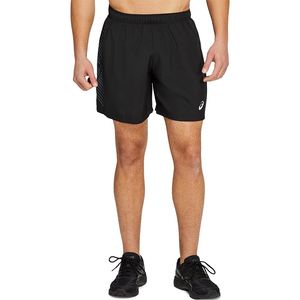 ASICS Icon 7Inch Hardloopbroek Kort Zwart/Grijs Heren