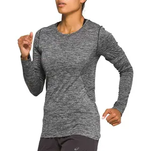 ASICS Race Seamless Hardloopshirt Lange Mouwen Grijs Dames