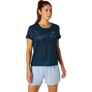 ASICS Ventilate Hardloopshirt Korte Mouwen Donkerblauw Dames