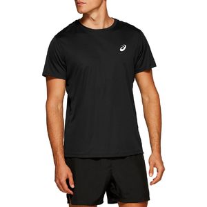 ASICS Core Hardloopshirt Korte Mouwen Zwart/Zilver Heren