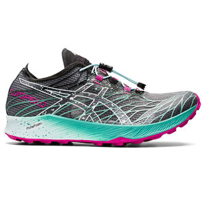 ASICS Fujispeed Trail Hardloopschoenen Grijs/Groen/Roze Dames