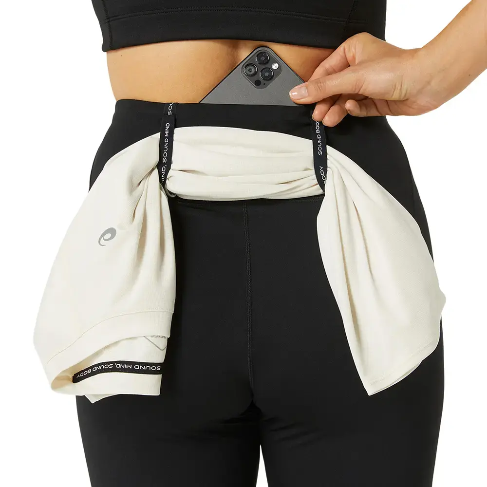 ASICS Road High Waist Hardloopbroek Lang Zwart Dames