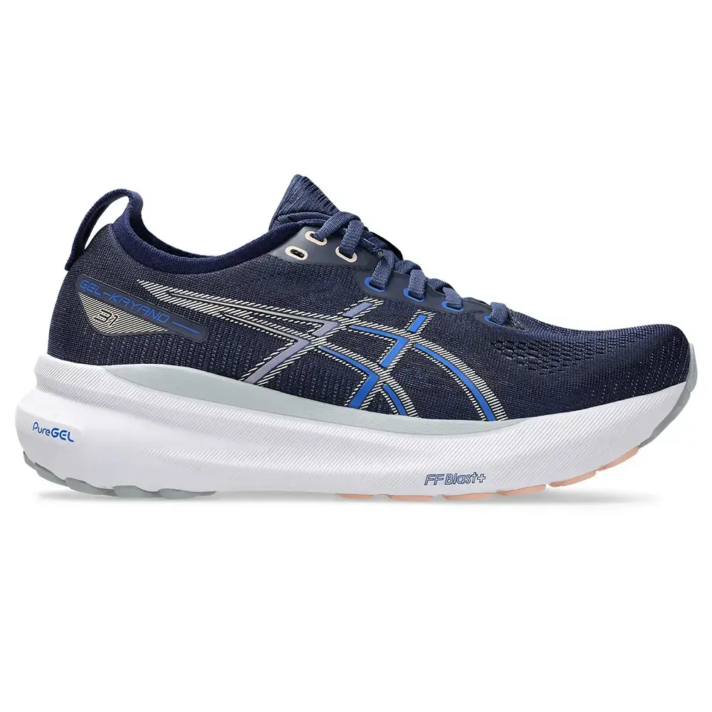 ASICS Gel-Kayano 31 Hardloopschoenen Donkerblauw/Zilver Dames