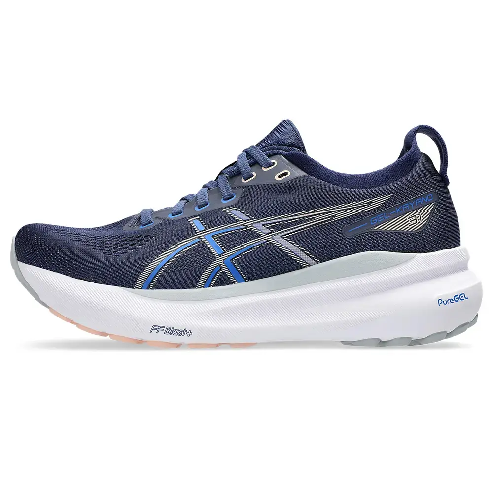 ASICS Gel-Kayano 31 Hardloopschoenen Donkerblauw/Zilver Dames