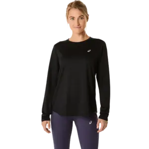 ASICS Core Hardloopshirt Lange Mouwen Zwart Dames