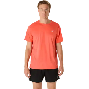 ASICS Core Hardloopshirt Korte Mouwen Roze Heren