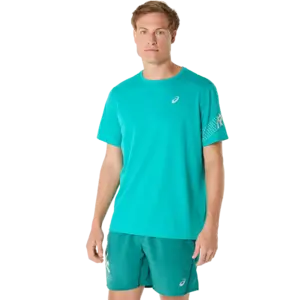 ASICS Icon Hardloopshirt Korte Mouwen Blauw Heren