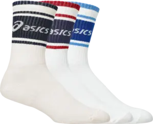 ASICS 3 Pack Logo Crew Hardloopsokken Multi/Wit