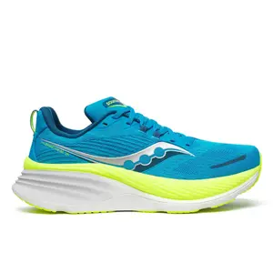 Saucony Hurricane 24 Hardloopschoenen Blauw/Geel Heren