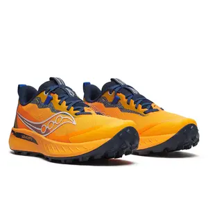 Saucony Peregrine 15 Trail Hardloopschoenen Oranje/Blauw Heren