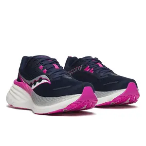 Saucony Hurricane 24 Hardloopschoenen Donkerblauw/Paars Dames