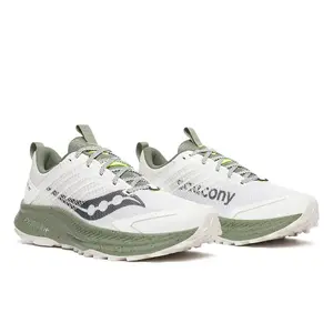 Saucony Ride TR2 Trail Hardloopschoenen Wit/Olijfgroen Heren