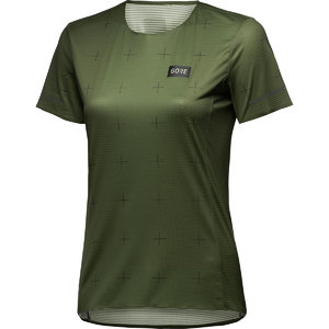 GORE Wear Contest Daily Hardloopshirt Korte Mouwen Groen Dames