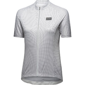 GORE Wear Grid Fade Fietsshirt Korte Mouwen Grijs/Wit Dames