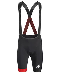 Assos Equipe RS S9 Fietsbroek Kort Zwart/Rood Heren