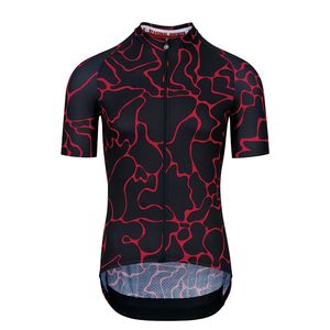 Assos MILLE GT Summer Voganski Fietsshirt Korte Mouwen Zwart/Rood Heren