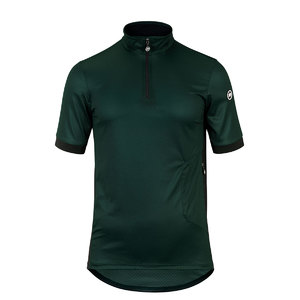 Assos MILLE GTC C2 Gravel Fietsshirt Korte Mouwen Donkergroen/Zwart Heren