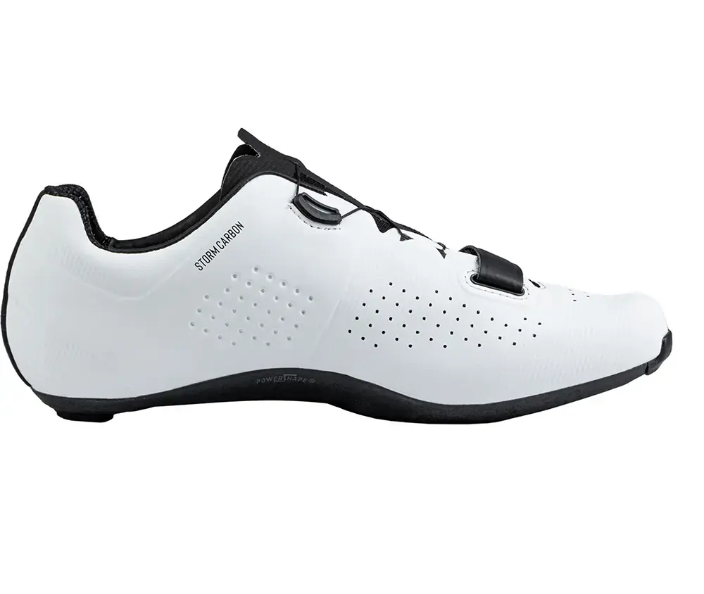 Northwave Storm Carbon Wielrenschoenen Wit/Zwart Heren