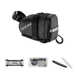 Lezyne S-Caddy Loaded Zadeltas Zwart