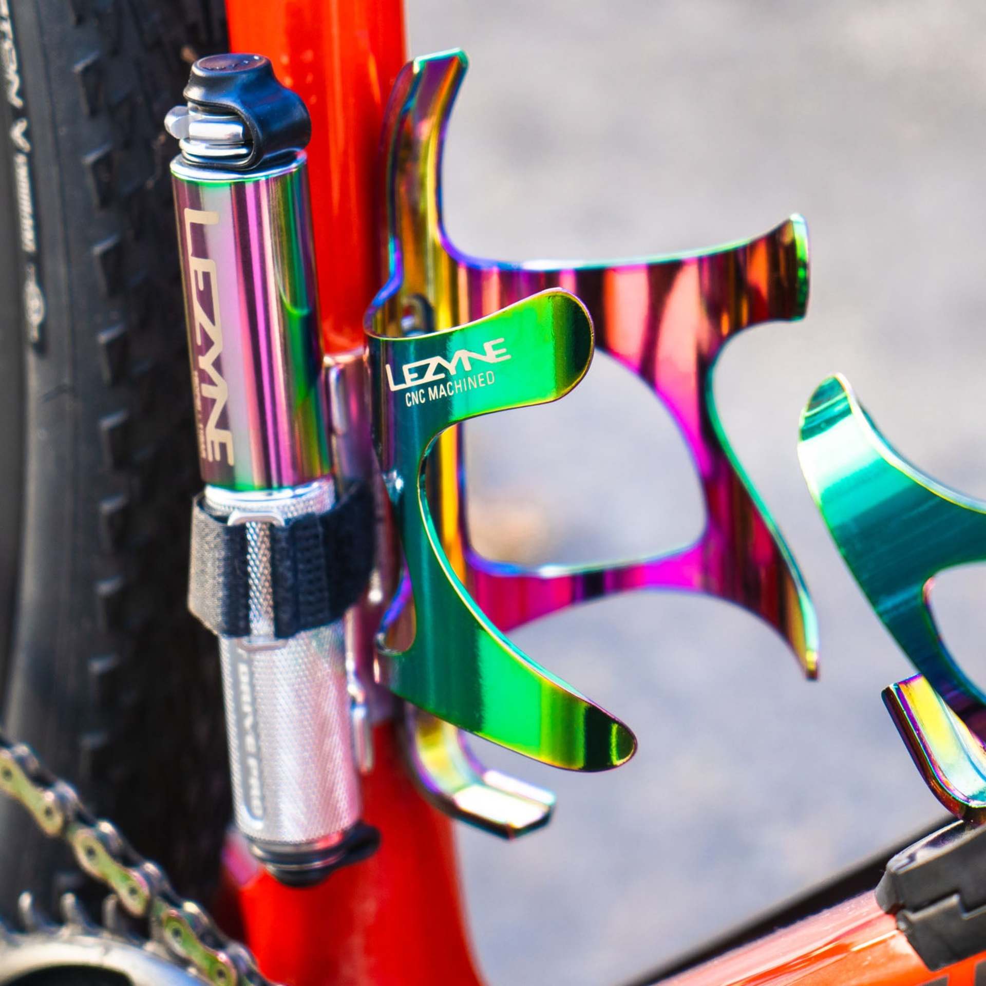 Lezyne CNC Bidonhouder Multicolor