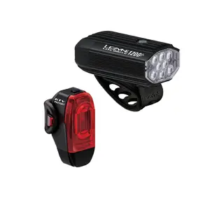 Lezyne Lite Drive 1200+/KTV Drive Pro+ Verlichtingsset Zwart