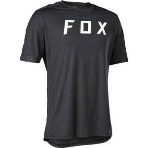 Fox Ranger Moth MTB Fietsshirt Korte Mouwen Zwart/Zwart Heren