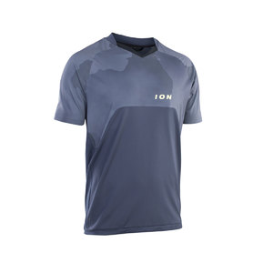 ION Traze Amp AFT MTB Fietsshirt Korte Mouwen Blauw Heren