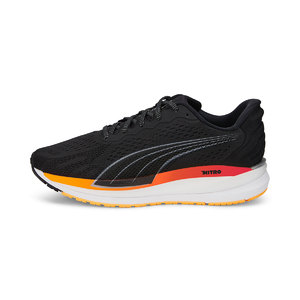 PUMA Magnify Nitro Surge Hardloopschoenen Zwart/Rood/Oranje Dames