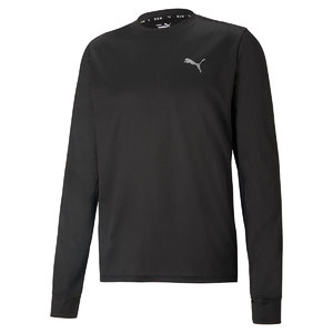 PUMA Run Favorite Hardloopshirt Lange Mouwen Zwart/Zilver Heren