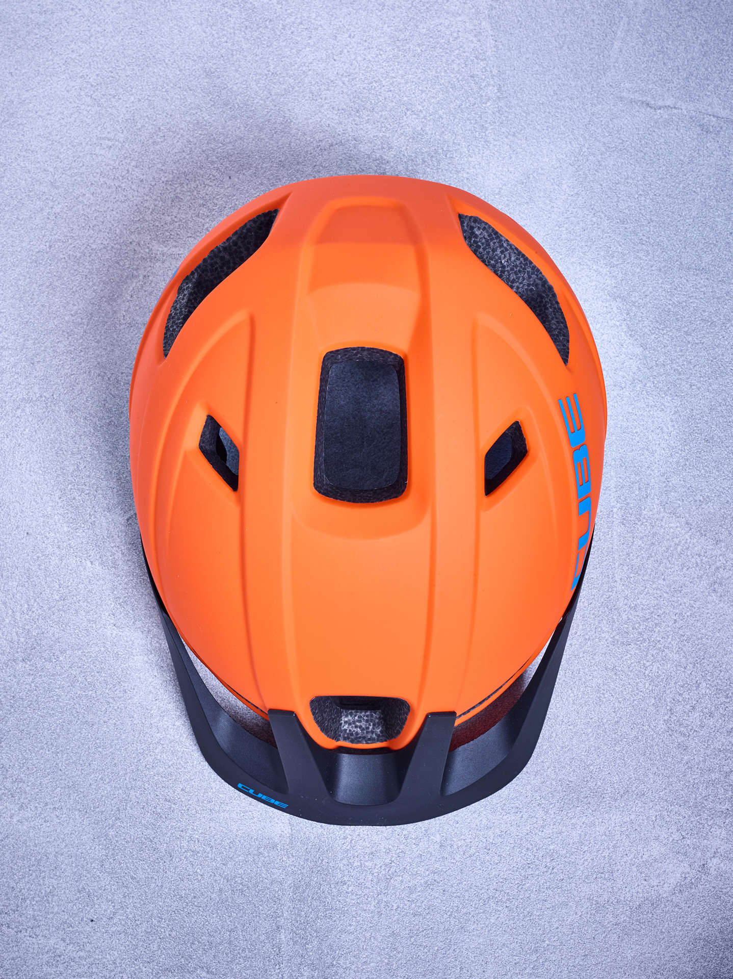 Cube CMPT MTB Fietshelm Oranje/Blauw